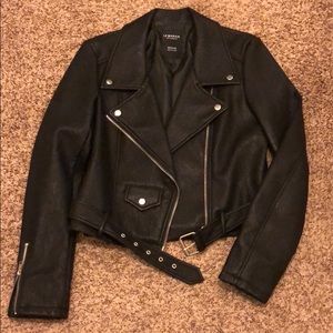 Vegan Leather Moto Jacket